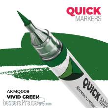 AK Interactive AKMQ009 - VIVID GREEN - QUICK MARKER (Box 6 units)