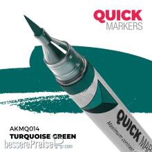 AK Interactive AKMQ014 - TURQUOISE GREEN - QUICK MARKER (Box 6 units)