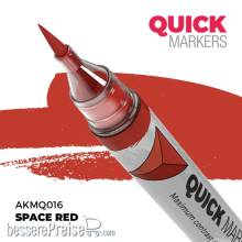 AK Interactive AKMQ016 - SPACE RED - QUICK MARKER (Box 6 units)