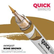 AK Interactive AKMQ027 - BONE BROWN - QUICK MARKER (Box 6 units)