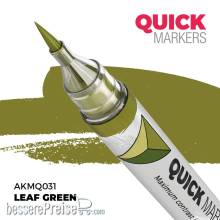 AK Interactive AKMQ031 - LEAF GREEN - QUICK MARKER (Box 6 units)