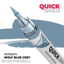 AK Interactive AKMQ034 - WOLF BLUE GREY - QUICK MARKER (Box 6 units)
