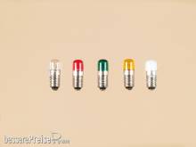 Auhagen 55751 - 1 Lampe m. Schraubs. rot lose Zylinder E 5,5 16 V 0,05 A