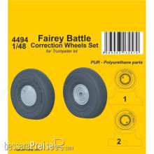 CMK 129-4494 - Fairey Battle Correction Wheels Set for Trumpeter kit