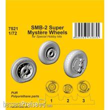 CMK 129-7521 - SMB-2 Super Mystère Wheels for Special Hobby kits