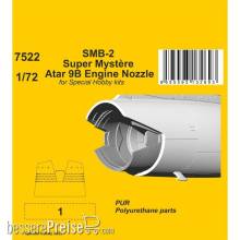 CMK 129-7522 - SMB-2 Super Mystère Atar 9B Engine Nozzle for Special Hobby kit