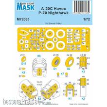Special Hobby 100-M72063 - A-20C Havoc / P-70 Nighthawk MASK