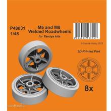 CMK 129-P48031 - M5 and M8 Welded Roadwheels for Tamiya
