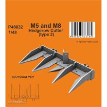 CMK 129-P48032 - M5 and M8 Hedgerow Cutter (type 2) for Tamiya