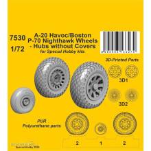 CMK 129-7530 - A-20 Havoc/Boston/ P-70 Nighthawk Wheels/ Hubs without Covers for Special Hobby