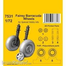 CMK 129-7531 - Fairey Barracuda Wheels for Special Hobby