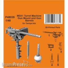 CMK 129-P48035 - M5A1 Turret Machine Gun Mount and Gun Barrels