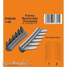 CMK 129-P48040 - Fairey Barracuda Exhausts for Trumpeter