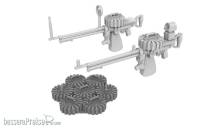 CMK 129-4507 - Lewis machine gun (two - with ring/bead and reflector gun sights) for Airfix