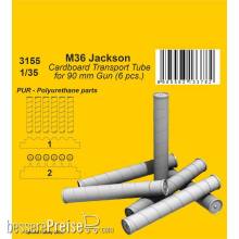 CMK 129-3155 - M36 Jackson Cardboard Transport Tube for 90 mm Gun (6 pcs.)