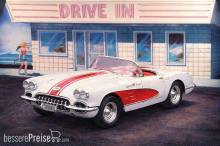Atlantis 561203 - 1/25 U.S. Route 66 1960 Chevrolet Corvette Cabriolet