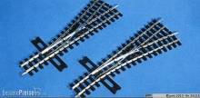 PMT 56216 - Fertigweiche H0e, links, Profilhöhe 2,5 mm, blank