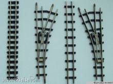 PMT 56613 - Feldb.-Weiche H0f, rechts 20, Spurw. 6,7 mm, Profilhöhe 2,1 mm, brüniert
