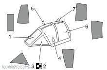 Brengun BRL72165 - MXY-7 Ohka model 22 Canopy mask (Brengun kit)