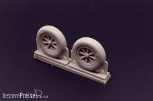Brengun BRL48118 - F4U Corsair Late Ribbed Thread (late 50s) Wheels set