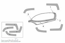 Brengun BRL72202 - Extra EA-300L-330LC Canopy masks (Brengun kit)