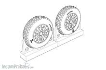 Brengun BRL72218 - F4U Corsair Block Thread Wheels set
