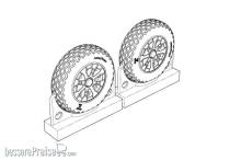 Brengun BRL72221 - F4U Corsair Cross Thread Wheels set