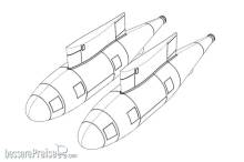 Brengun BRL72223 - Refueling pod KC-130J (2pcs)