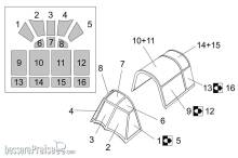 Brengun BRL72253 - Henschel Hs-126 Canopy mask (Brengun kit)