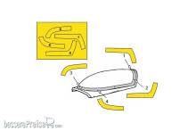 Brengun BRL48156 - Extra EA-300L Canopy masks (Brengun kit)