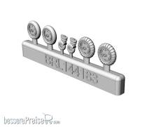 Brengun BRL144183 - Messerschmitt Bf-109 G wheels set (2 sets)