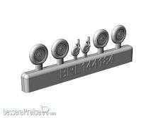 Brengun BRL144184 - Messerschmitt Bf-109 K wheels set (2 sets)