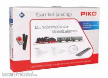 Piko 57112 - Start-Set mit Bettung Personenzug Dampflok mit Tender