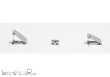 Herpa 571890 - Pan Am historic Passagier Treppen (2) mit Zugfahrzeug (1)