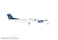 Herpa 573955 - LOT Polish Airlines Bombardier Q400 - SP-EQF
