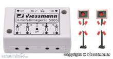 Viessmann 5801 - N Andreaskreuze, 2 Stück mit Blinkelektronik