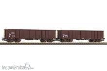 Piko 58237 - 2er Set Offene Güterwagen Eaos RCW VI mit Sandladung