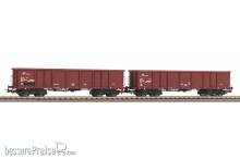 Piko 58238 - 2er Set Offene Güterwagen Eas FS V mit Sandladung