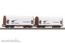 Piko 58258 - 2er Set Schiebeplanenwagen Shimmns ZSSK VI