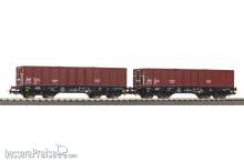 Piko 58272 - 2er Set offener Güterwagen 401zk PKP VI