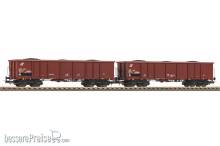 Piko 58287 - 2er Set Offene Güterwagen Eaos FS V mit Kohleladung