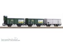 Piko 58398 - 3er Set Bierwagen DB III ´Brauereien aus Norddeutschland´