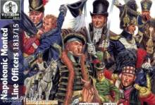 WATERLOO 1815 AP028 - Napoleonic mounted Line officers in 1:72