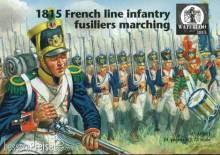 WATERLOO 1815 AP061 - 1815 French line infantry fusiliers marching in 1:72