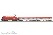 Piko 59104 - PIKO SmartControl WLAN Set mit Bettungsgleis ÖBB V Personenzug