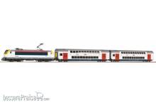Piko 59108 - PIKO SmartControl WLAN Set mit Bettungsgleis SNCB Doppelstock-Personenzug