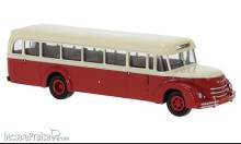 Brekina 59221 - MAN MKN Rundhauber rot/weiß, hellbeige/rot, 1952