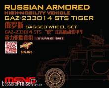 MENG-Model SPS-025 - 1:35 Russian Armored High-mobility VehicleGAZ 233014STS Tiger Sagged WheelSet