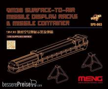 MENG-Model SPS-063 - 1:35 9M38 Surface-to-air Missile DisplayRacks & Missile Container (Resin)