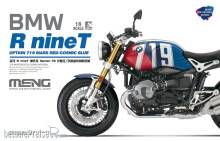 MENG-Model MT-003t - 1:9 BMW R nineT Option 719 Mars Red/CosmicBlue (Pre-colored Edition)